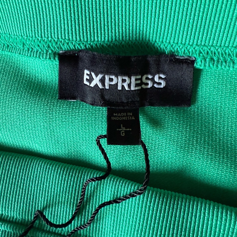 Express Vibrant Green Knit Skirt